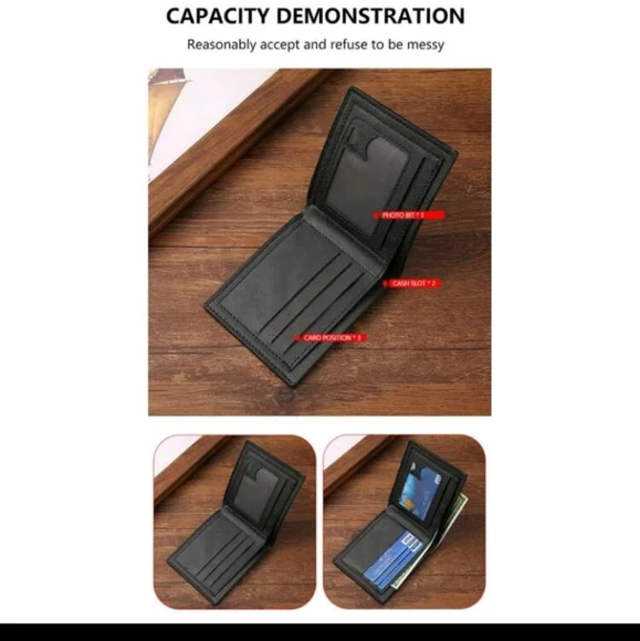NEW Black Men's Wallet
